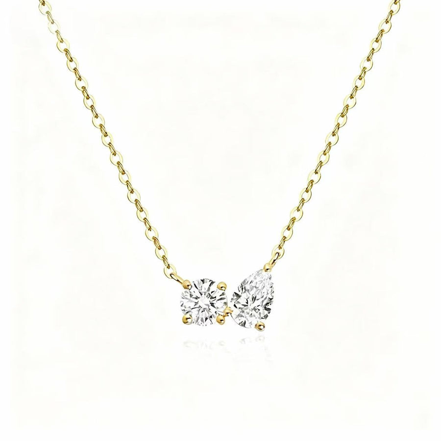 The Story Behind the Elegant Duet Round & Pear Necklace
