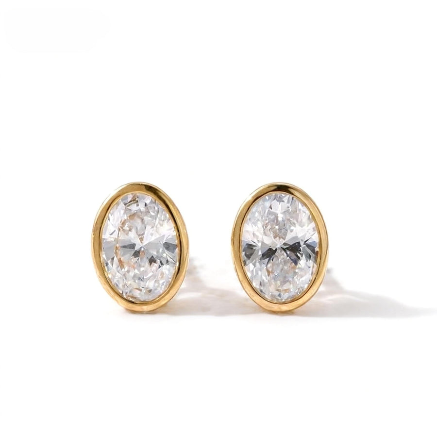 The Story Behind the Bezel Oval Stud Earrings