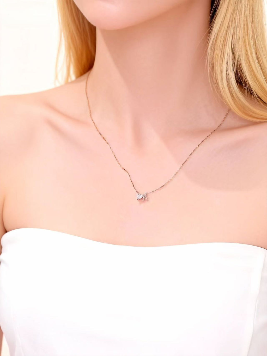 Aetheris Heart Flows with the Will - 1ct Lab-Grown Heart-Shaped Love Diamond Letter Necklace N25020007