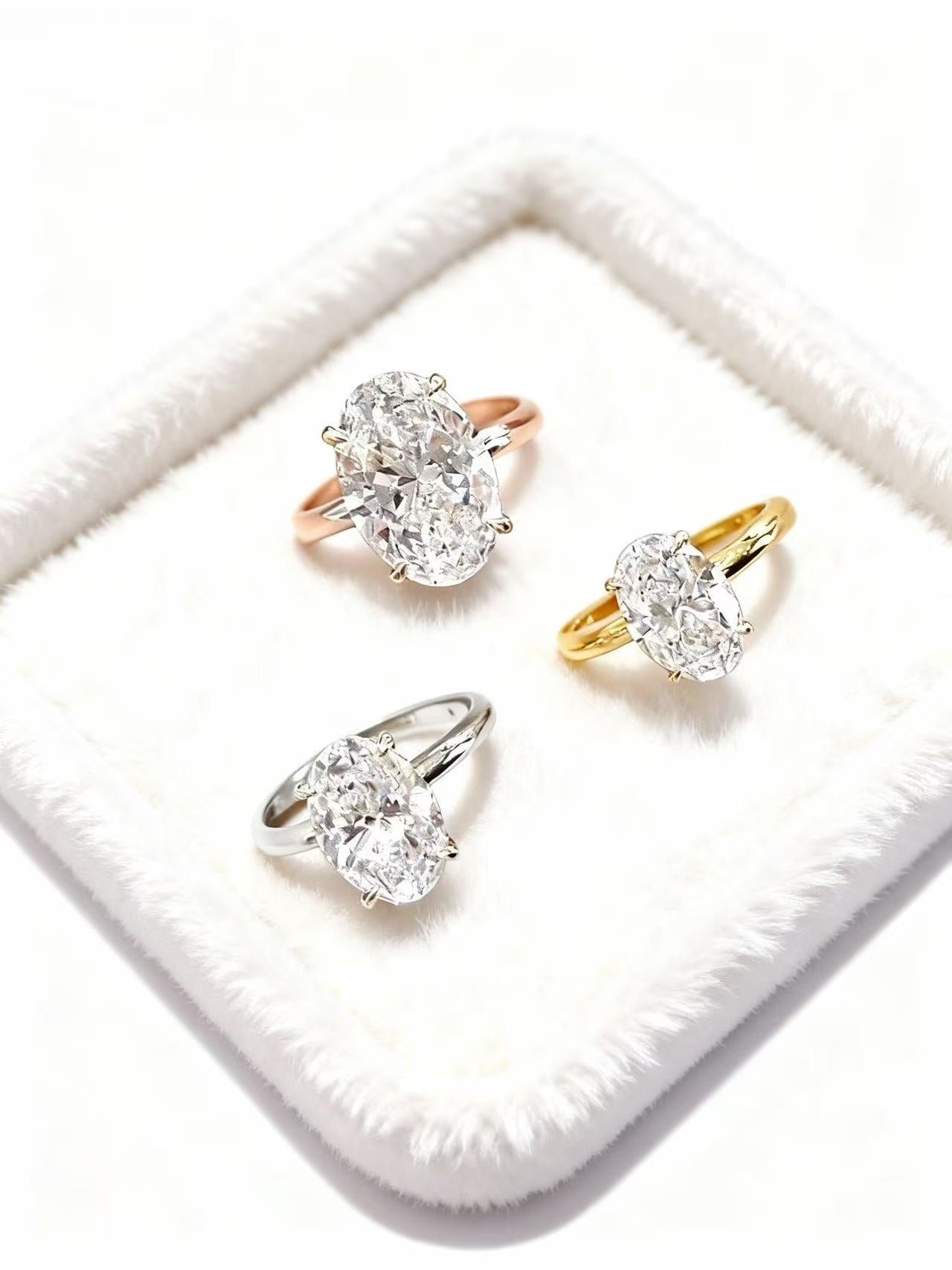 Aetheris The Statement of a Lifetime: Lab-grown diamond Oval Solitaire Ring R25020002