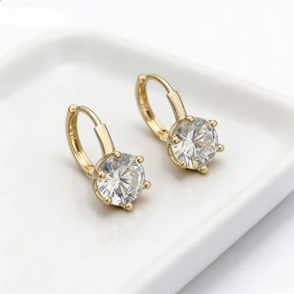 Aetheris Sparkling Studs: Four-Prong Lab Diamond Earrings E25020002