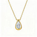 Aetheris Sleek Solitaire:  Pear Drop & Chain Set N25020004