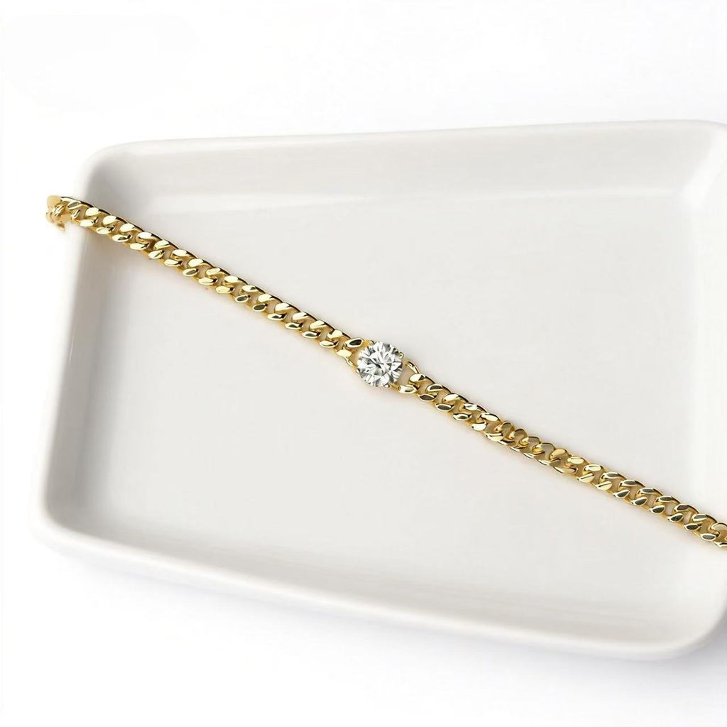 Aetheris One-Stone Cuban Bracelet, Cuban chain Bracelet B26020001