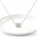 Aetheris Organic Brilliance: 1ct Round "Fruit" Diamond Cluster Necklace Set N25020002