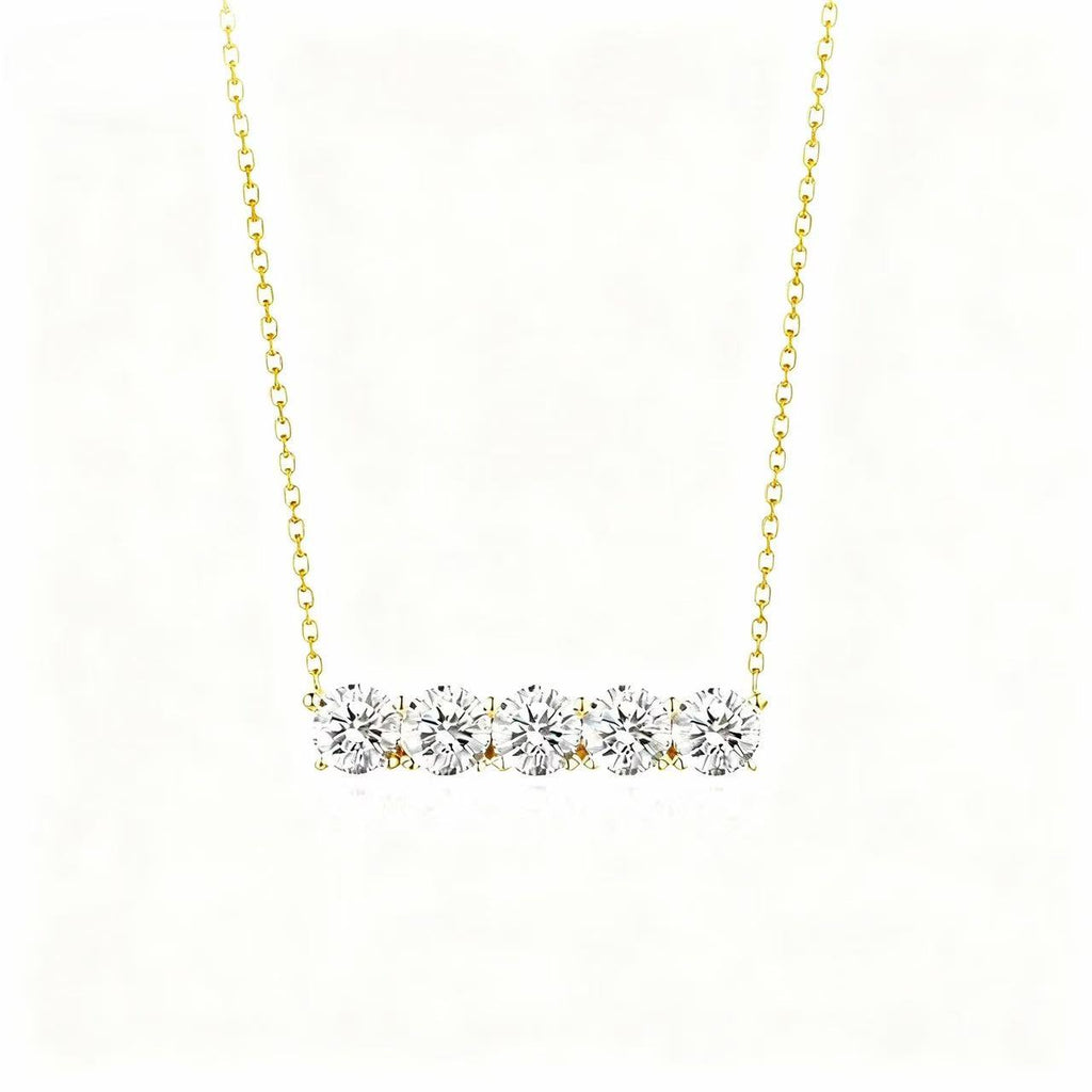 Aetheris Harmony in Light: Five-Stone Balance Pendant Set N25020012