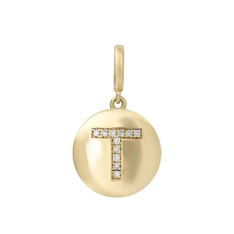 Aetheris Personalised Brilliance: Round Diamond Initial Pendant P25755001