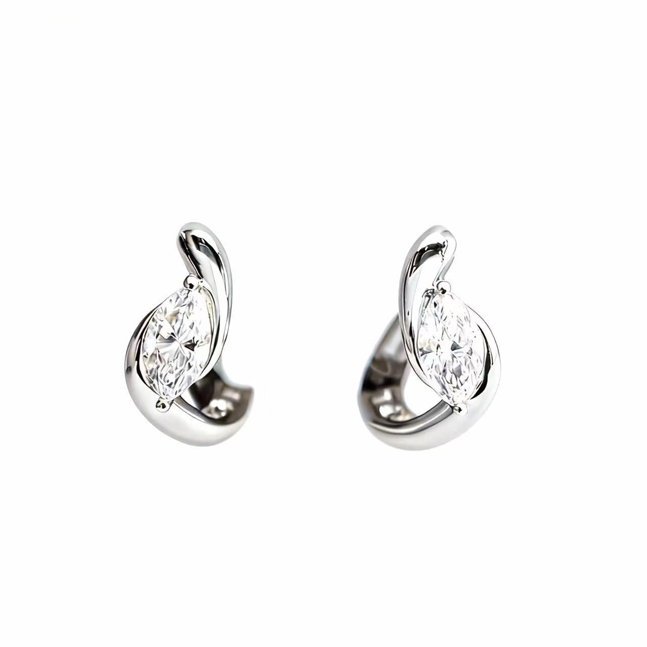 Aetheris Eternal Spiral: Marquise Cut Diamond Earrings E25020005