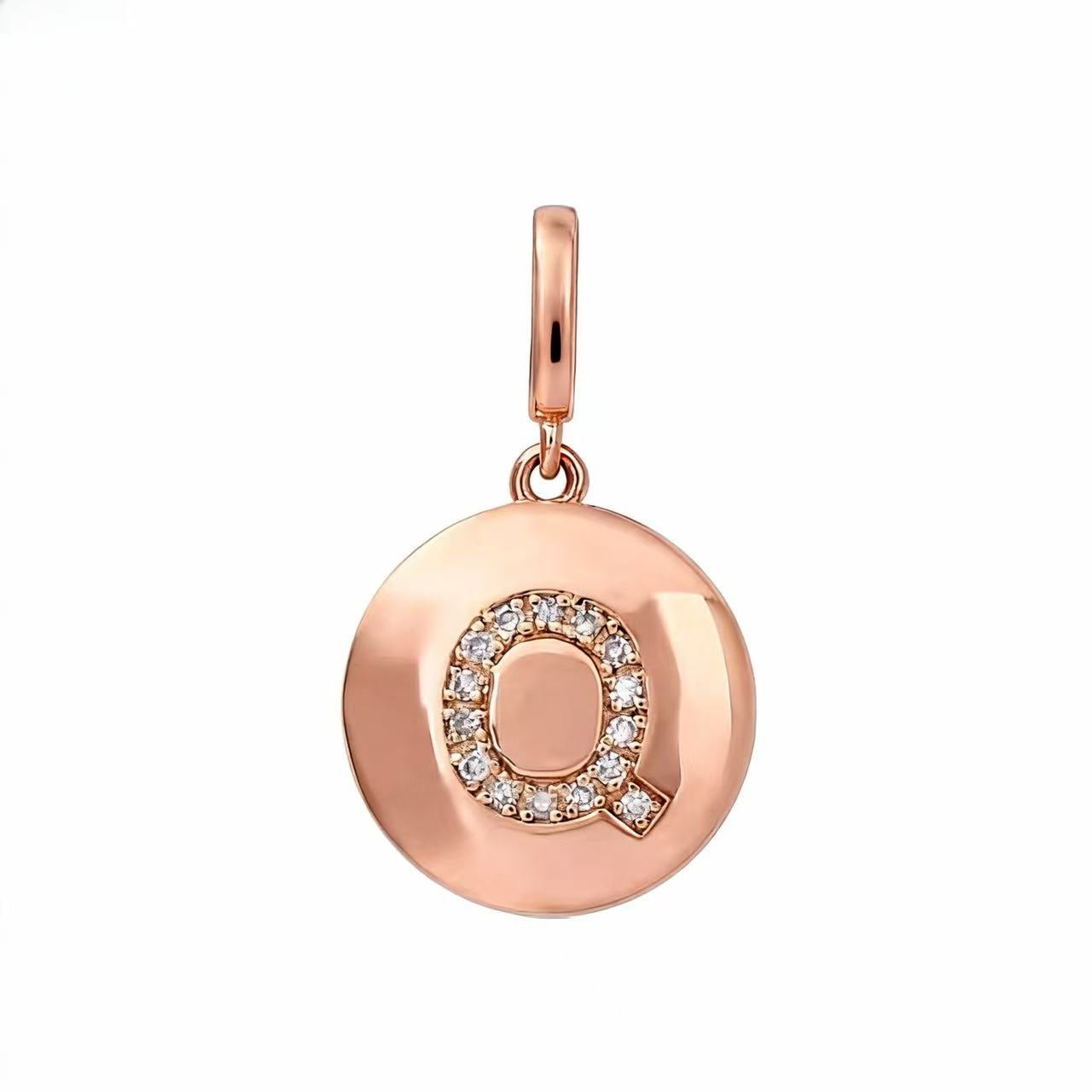 Aetheris Personalised Brilliance: Round Diamond Initial Pendant P25755001