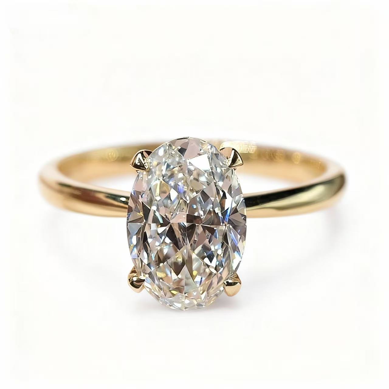 Aetheris The Statement of a Lifetime: Lab-grown diamond Oval Solitaire Ring R25020002