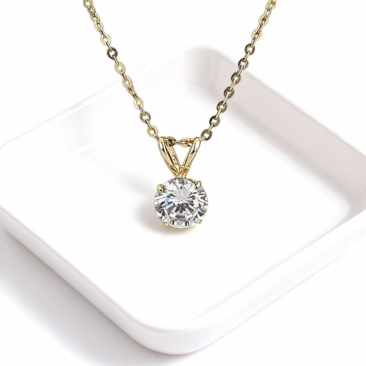 Aetheris Whispering Moon: Rabbit Ear Diamond Pendant P25020002