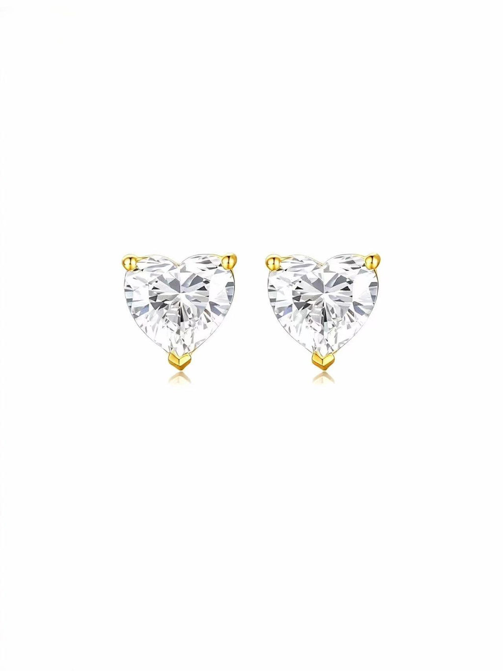 Aetheris Whispering Hearts: 1ct Heart Diamond Stud E25020009