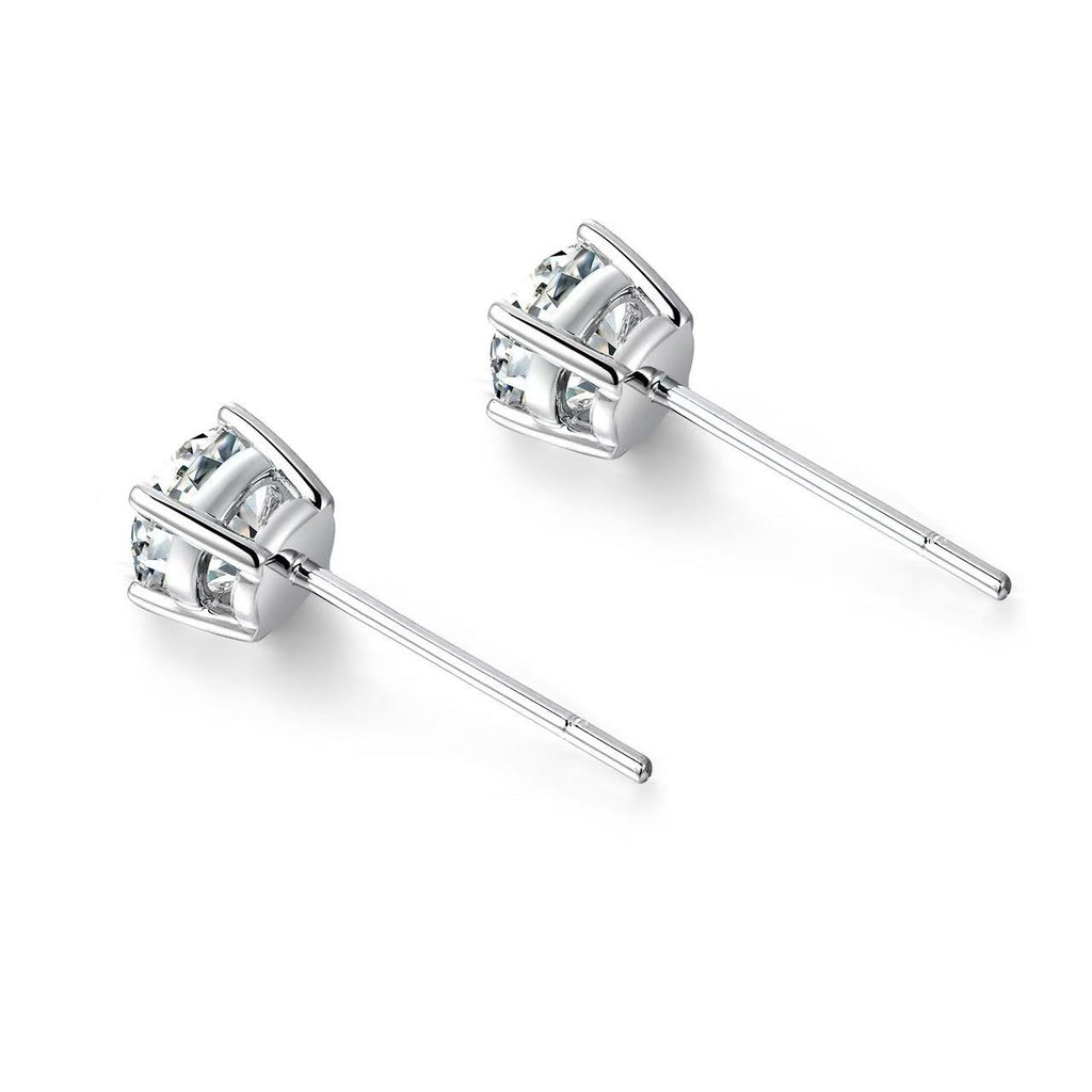 Aetheris Winter's First Light: Four-Prong Round Diamond Stud Earrings E25020001