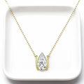 Festival Sparkle: Christmas Tree & Pear Lab-grown diamond Pendant Set N25020003