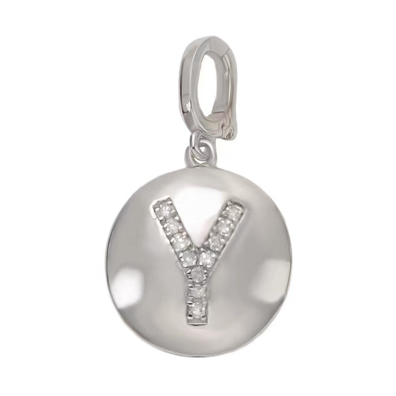 Aetheris Personalised Brilliance: Round Diamond Initial Pendant P25755001
