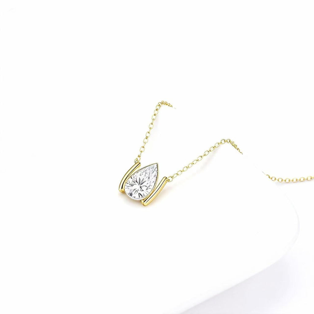 Festival Sparkle: Christmas Tree & Pear Lab-grown diamond Pendant Set N25020003