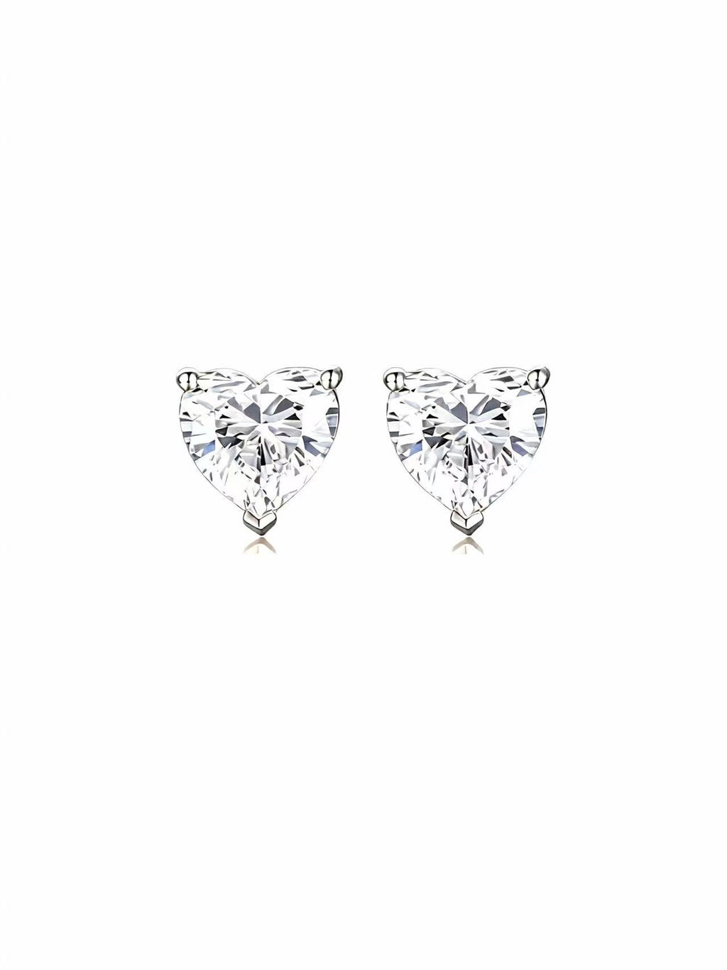 Aetheris Whispering Hearts: 1ct Heart Diamond Stud E25020009
