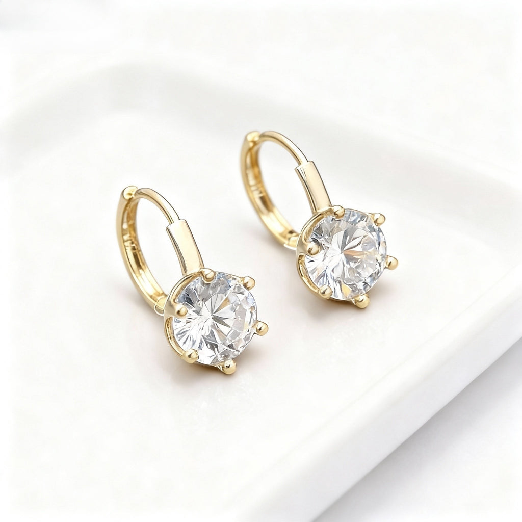 Aetheris Sparkling Studs: Four-Prong Lab Diamond Earrings E25020002
