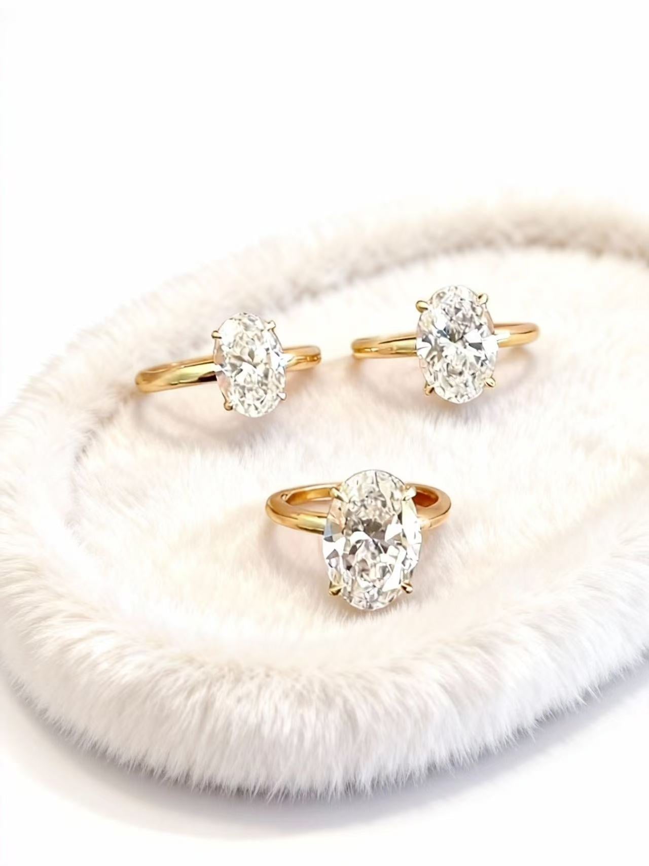 Aetheris The Statement of a Lifetime: Lab-grown diamond Oval Solitaire Ring R25020002