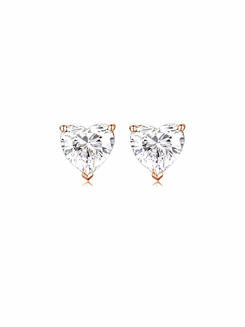 Aetheris Whispering Hearts: 1ct Heart Diamond Stud E25020009