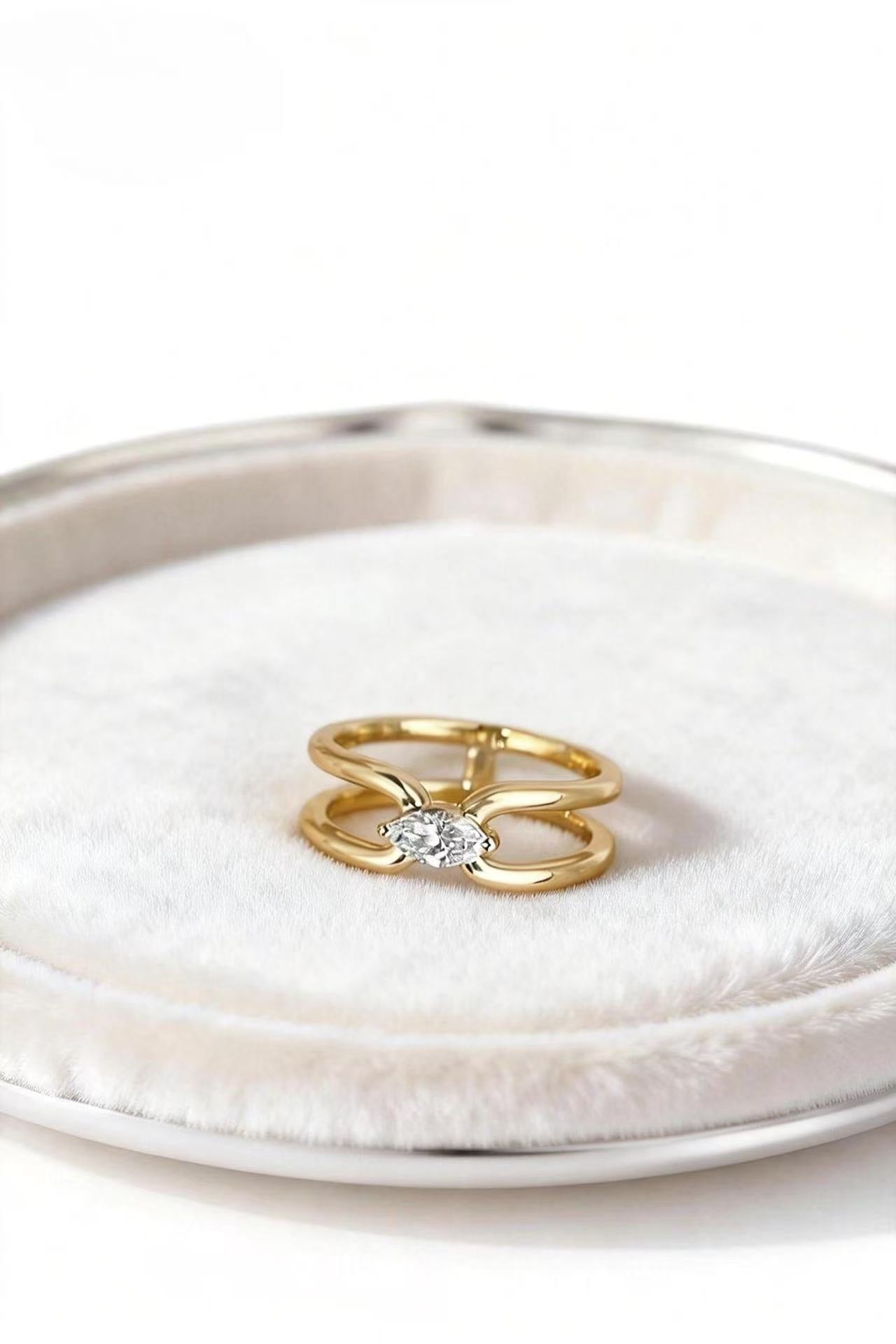 Aetheris Twin Orbit Marquise Ring R26020016
