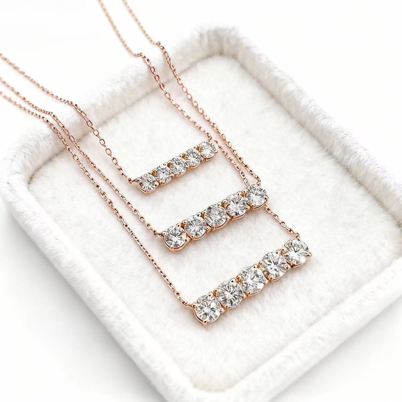 Aetheris Harmony in Light: Five-Stone Balance Pendant Set N25020012