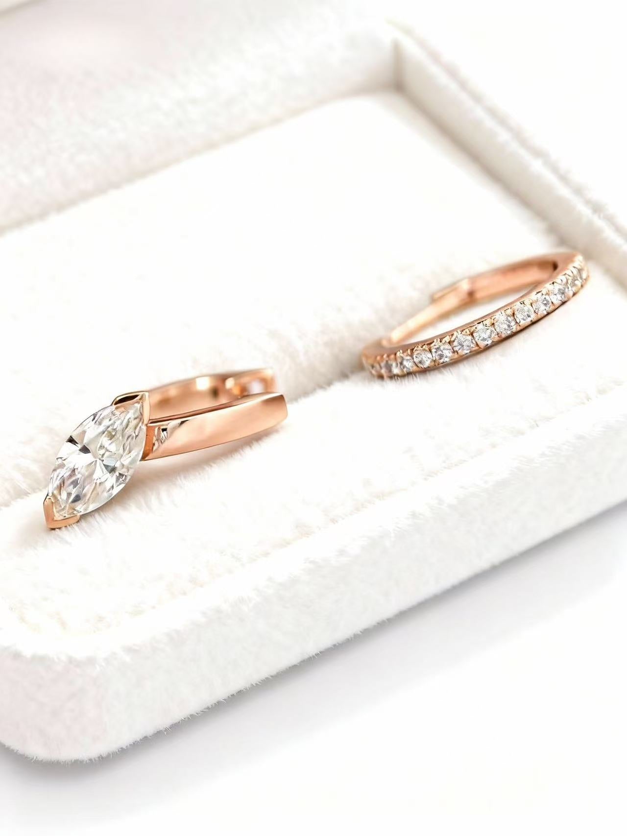 Aetheris Destined Pair: Marquise & Pavé Mismatched Earrings E25020013