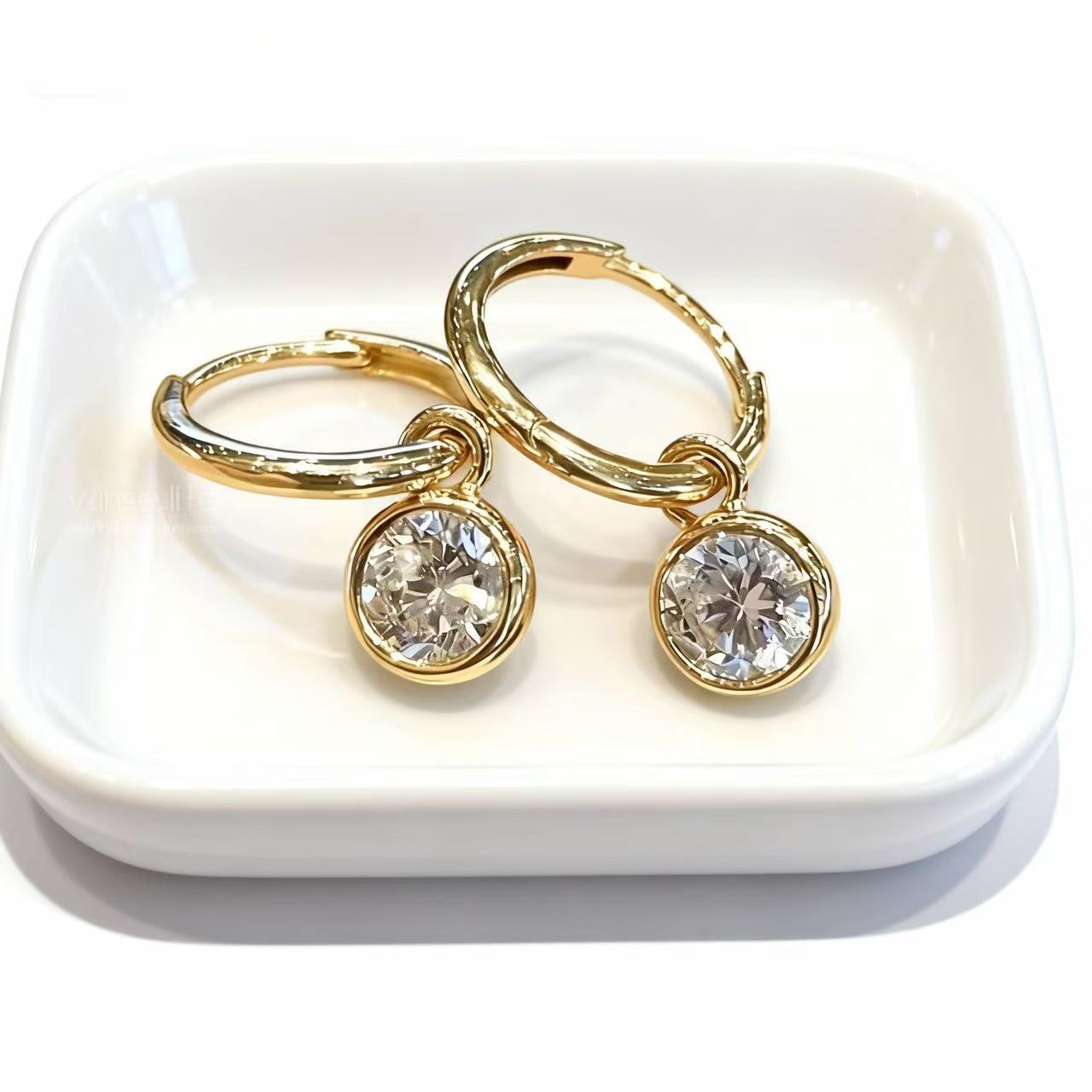 Aetheris Bubble Light: 1ct Lab Diamond Bubble Earrings E25020004