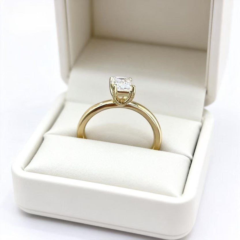 Second original product view of Architect's Dream emerald-cut lab-grown diamond ring