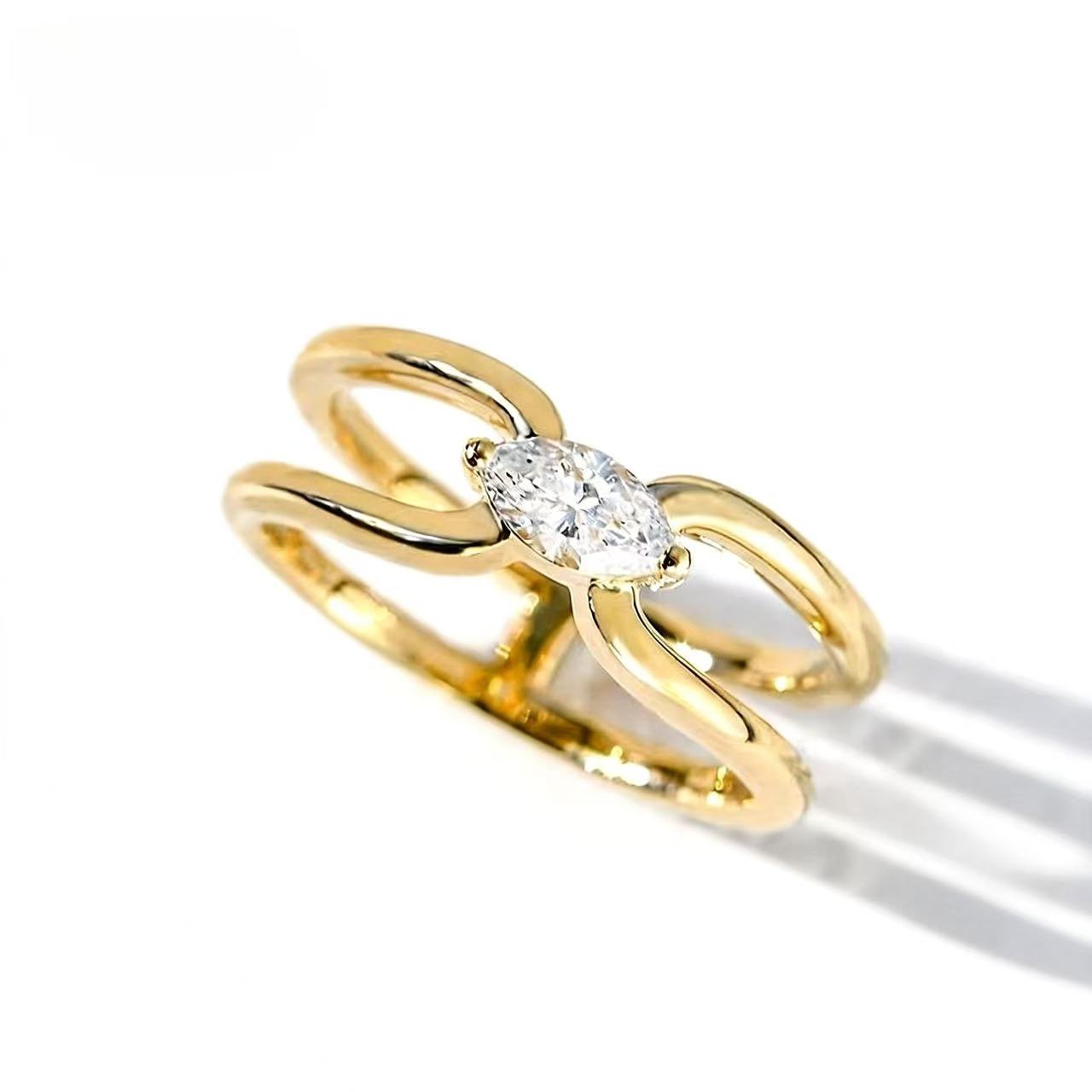 Aetheris Twin Orbit Marquise Ring R26020016